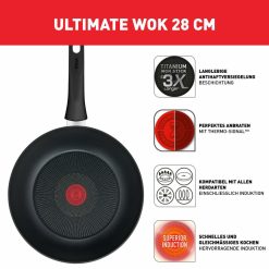 Clearance Tefal Poele Wok Ultimate Sur 28Cm, G26019