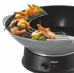 Hot Tefal Wok Avec Couvercle En Verre Wo3000