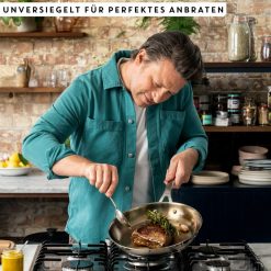 Clearance Tefal Jamie Oliver By Tefal Cook Smart Pan En Acier Inoxydable Non Revetu 28 Cm, E31106